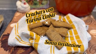 CRACKERS CON IL FARRO PIUANTICO DEL MONDO 🌾 senza lievito ✨🥨Profumo di Pane🥨✨ [upl. by Louisette]