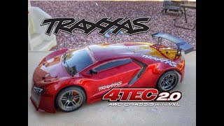 Traxxas 4Tec 20 VXL Speed Test 2s and 3s [upl. by Ayikat148]