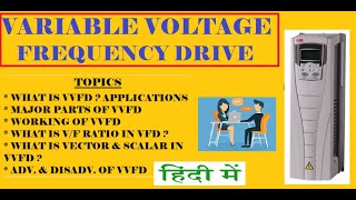 VARIABLE VOLTAGE FREQUENCY DRIVE  COMPLETE DETAILS  HINDI VIDEO [upl. by Aneema]