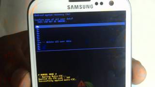 Samsung Galaxy S3 GT I9300 Hard Reset [upl. by Renmus]