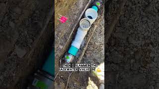 We Had To Go Deep Digging😱 Backwater Valve Install In A Few Hours Clay Sewer Main Repair [upl. by Airetak]