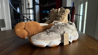 Yeezy 500 Stone Taupe US Size 12 Unboxing Sizing and Comfort Purchased on Extra Butter NY [upl. by Norraf]