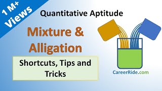 Mixture and Alligation  Shortcuts amp Tricks for Placement Tests Job Interviews amp Exams [upl. by Seftton45]