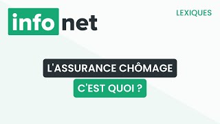 Lassurance chômage cest quoi  définition aide lexique tuto explication [upl. by Egief]