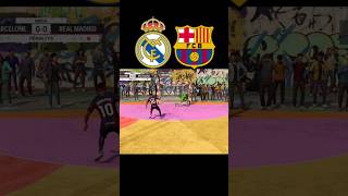 REAL MADRID 🆚 FC BARCELONA 🔥 realmadrid fcbarcelona challenge [upl. by Initof]