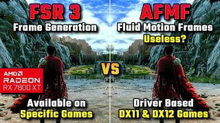 FSR 3  Frame Generation vs AMD Fluid Motion Frames  is AFMF useless [upl. by Laban]