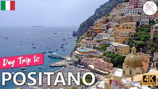 POSITANO │ ITALY Day trip by ferry to Positano in the Amalfi Coast Colorful 4K images [upl. by Eiramoj]