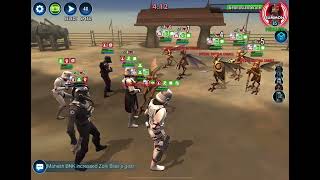 SWGOH Squad Arena Imperial Remnant Captain Enoch vs Geonosian [upl. by Seyah373]