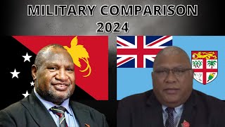 Papua New Guinea vs Fiji Military Comparison 2024 [upl. by Aisela109]