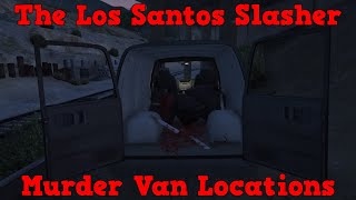 GTA ONLINE 5 LOCATIONS TO FIND THE BLACK VAN TO SOLVE THE SLASHER SERIAL KILLER MYSTERY [upl. by Honorine]