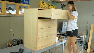 Making a Push Open Drawers DIY [upl. by Annaer898]