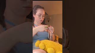 Crocheting a baby blanket in one night spoiler my hands hurt crochet diy [upl. by Vaughn50]