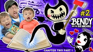 DONT SCARE MY BABY Bendy and the Ink Machine 2 CHAPTER TWO FGTEEV plays SCARY MICKEY MOUSE Game [upl. by Blayne]