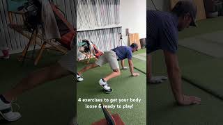 4 exercises to get your body ready to play golf golf golfswing golffitness golflesson [upl. by Tingley552]