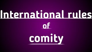 International Rules of Comity [upl. by Charmaine82]