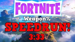 Fornite SEASON 3  Unvaulted Weapon SPEEDRUN [upl. by Nalra430]