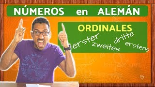 Erster zweiter dritter vierter Aprende los Numeros Ordinales en ALEMÁN [upl. by Nairrad]