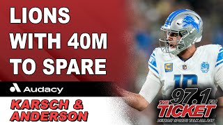 Lions Still Have 3rd Most Cap Space In The NFL  Karsch and Anderson [upl. by Trant23]