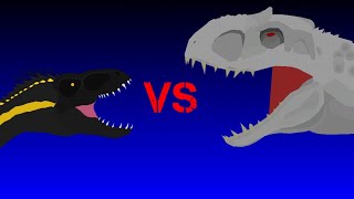 INDORAPTOR VS INDOMINUS REX  STICK NODES [upl. by Anovad]