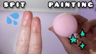 ASMR  ULTIMATE SPIT PAINTING MAKEUP💄🎨💦Mouth Sounds💦 [upl. by Levan866]