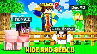 MINECRAFT HIDE amp SEEK BUT I SECRETLY CHEAT 😱 [upl. by Damalas]