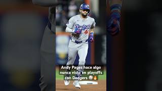 DODGERS ANDY PAGES HACE ALGO NUNCA VISTO con JUEGO de DOS HOME RUNS en PLAYOFFS de MLB [upl. by Marina402]