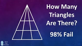 quot98 Failquot  How Many Triangles Are There Viral Bollywood Puzzle [upl. by Ludewig163]