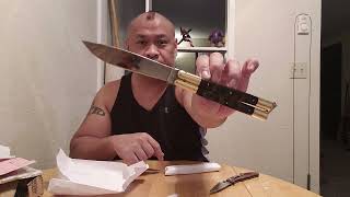 Unboxing 05 Ma Uros Best Blade Balisong [upl. by Fonzie801]