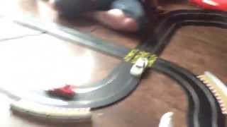 Scalextric track with newold style track and adapters [upl. by Toshiko]