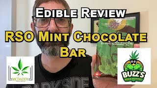 Edible Review  Higher Fire RSO Chocolate Bar  Buzzs Bulk Buffet [upl. by Ennoira]