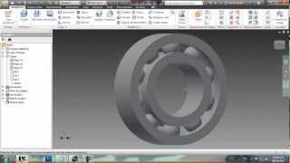 AUTODESK INVENTOR COMO HACER UN COJINETE [upl. by Llertnom831]