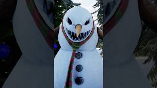 Evil snowman Coffin dance song cover part 541feedshorts scary snowman funny [upl. by Orag]