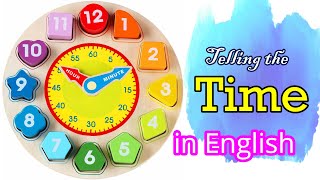 Learn How To Tell The Time In English  Telling The Time  Vocabulary [upl. by Aisak]