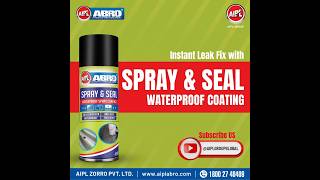 Instant Leak Fix with AIPL Spray and Seal Waterproof Coating [upl. by Ynettirb546]