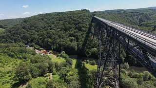 Müngstener Brücke Drohnenflug am 2024 07 20 [upl. by Imoan]