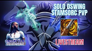 ESO PVP SOLO DSWING Stamsorc PVP Livestream [upl. by Fey]