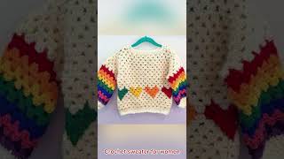 Crochet sweater design for women crochet design crochet [upl. by Cutlip]