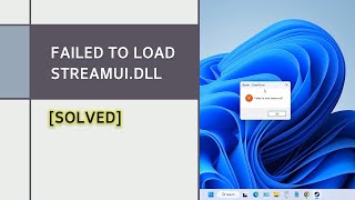 Failed to load steamuidll Solved [upl. by Sacken]