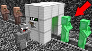 Villager Emerald Upgrade Maschine Troll 😅 in Minecraft Lucky Block Bedwars [upl. by Acirem]