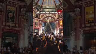 London Leadenhall Market’s Christmas Lights Switch On [upl. by Novah]