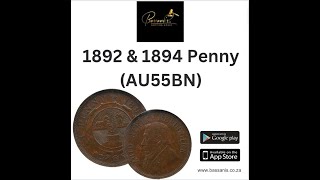 1892 amp 1894 Penny AU55BN [upl. by Ahsienat990]