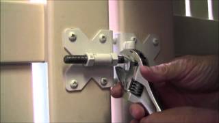 How to Adjust Your PVC Fence Gate in Under 3 Minutes [upl. by Felicio]