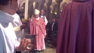 Preconclave Mass at St Bartholomew on Tiber Island [upl. by Chandos]