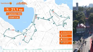 Swedbank Tallinna Maratoni 21km poolmaratoni RADA 2024 [upl. by Amaj]