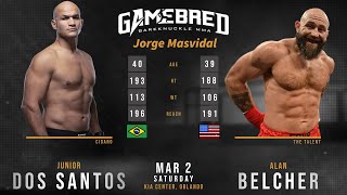 Junior DOS SANTOS vs Alan BELCHER Full FIGHT GAMEBRED [upl. by Jehias]