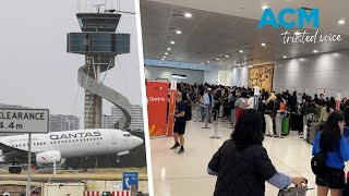 System crash causes morning delays at Sydney Airport [upl. by Karsten]