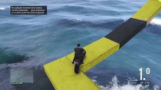 🏆 Carreras GTA V online con amigos 9  Parkour 99 imposible de motos 🏆 [upl. by Seuqcaj]