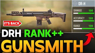 DRH BEST GUNSMITH NO RECOIL  3 SHOT KILL COD MOBILE  DRH THE GUN YOU NEED TO REACH LEGENDARY FAST [upl. by Ennovihs814]