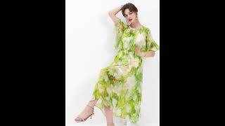 Womens Silk Dresses Summer Fashion casual Maxi Wedding Guest daily Beach plus size Long 2408151 [upl. by Yseulta]