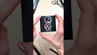 Paper Craft Trick with Iron Man amp Captain America 🔥papercraft ironman captainamerica marvel [upl. by Aidroc]